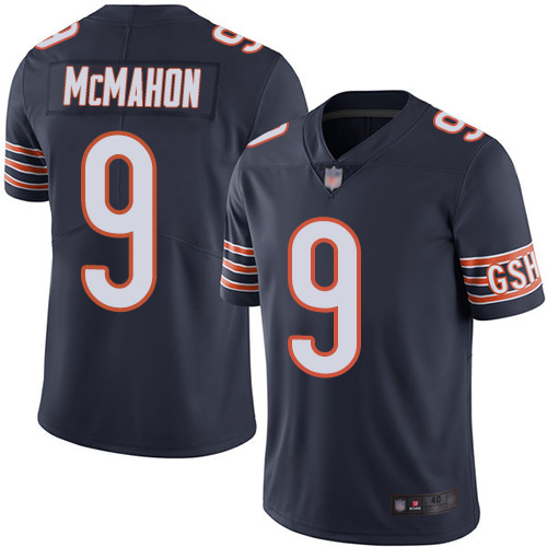 Chicago Bears Limited Navy Blue Men Jim McMahon Home Jersey NFL Football #9 Vapor Untouchable